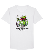 Hey bud Tricou mânecă scurtă guler larg Bărbat Skater