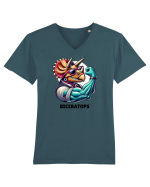 Biceratops Tricou mânecă scurtă guler V Bărbat Presenter