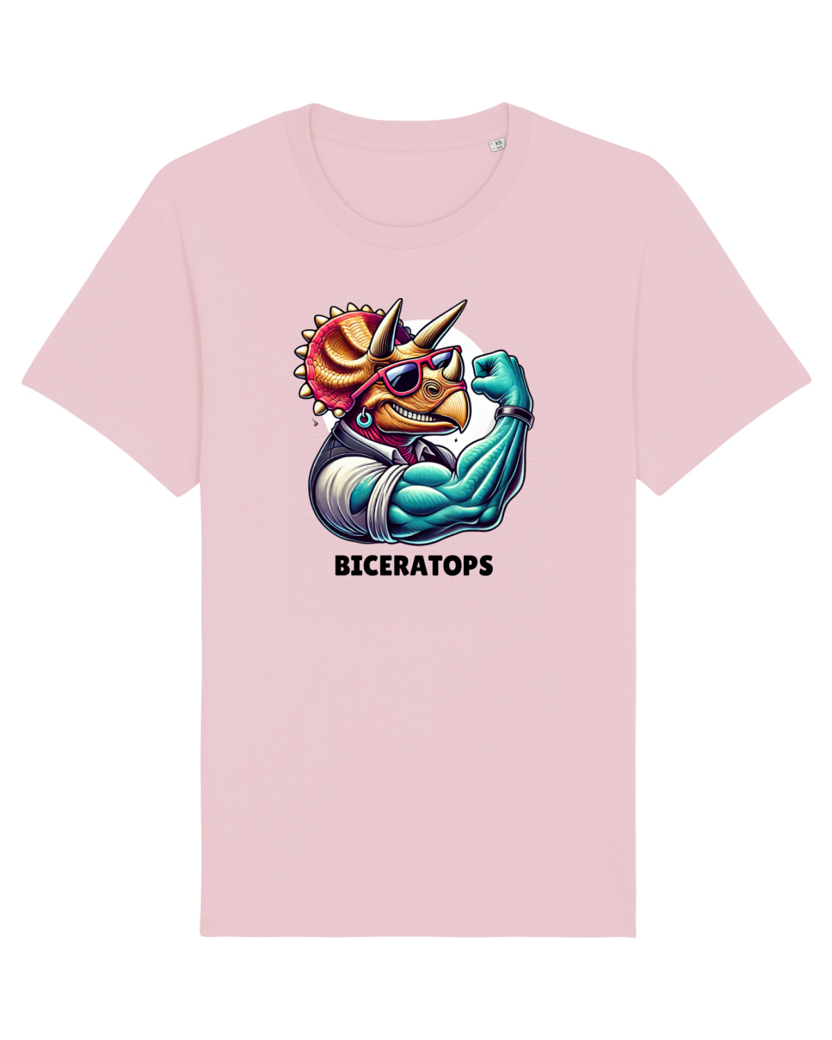 Tricou mânecă scurtă Unisex Rocker Cotton Pink