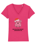 „Zilele îmi sunt jumărate” Tricou mânecă scurtă guler V Damă Evoker