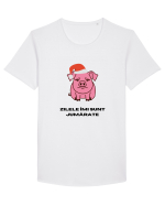 „Zilele îmi sunt jumărate” Tricou mânecă scurtă guler larg Bărbat Skater