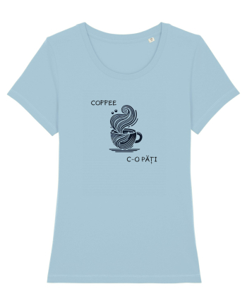  „Coffee c-o păți” Sky Blue