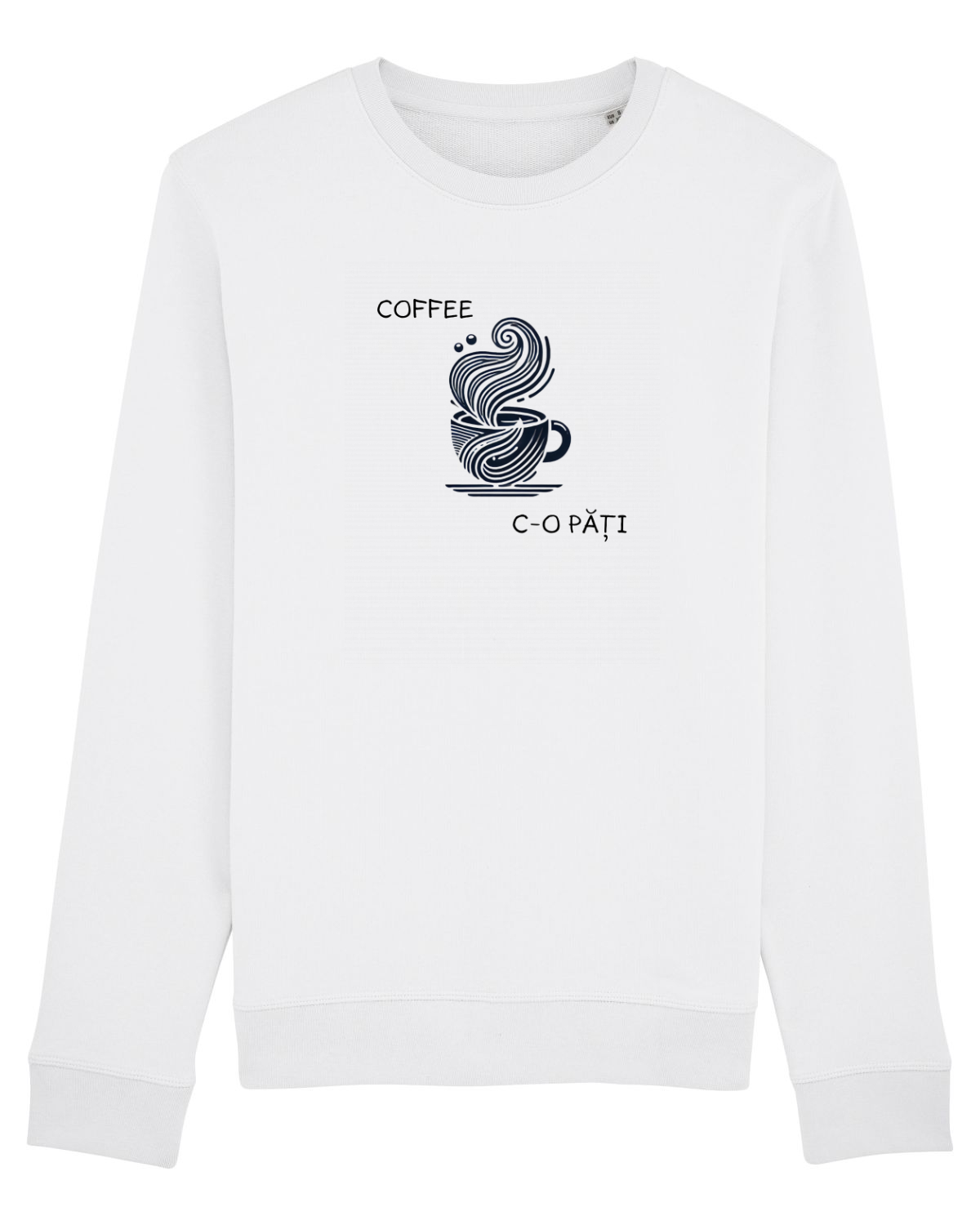 Bluză mânecă lungă Unisex Rise White