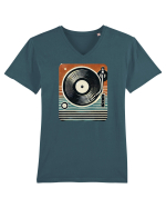  pick-up retro Tricou mânecă scurtă guler V Bărbat Presenter
