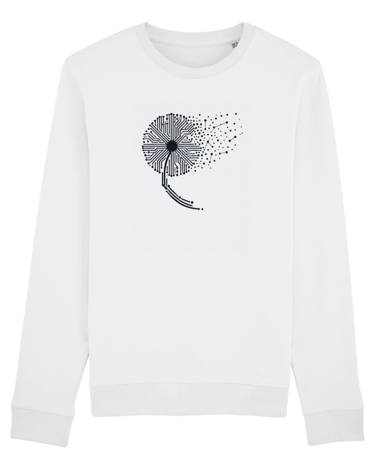 Bluză mânecă lungă Unisex Rise White