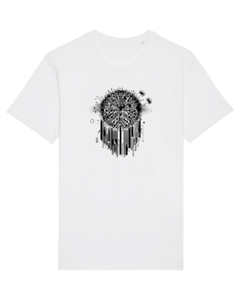 Floare abstractă White