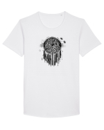 Floare abstractă Tricou mânecă scurtă guler larg Bărbat Skater