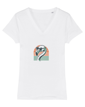Flamingo cu ochelari  White