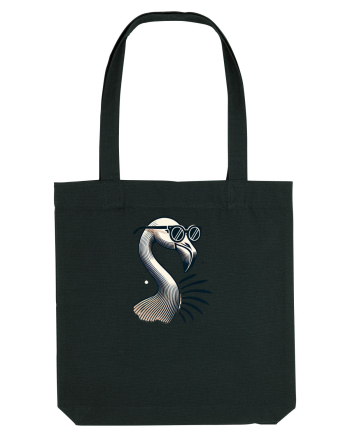 Flamingo minimalist cu ochelari Black