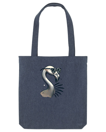 Flamingo minimalist cu ochelari Midnight Blue