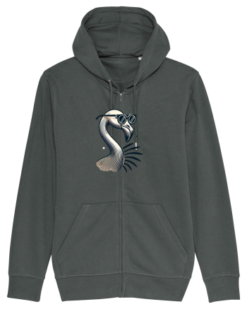 Flamingo minimalist cu ochelari Anthracite