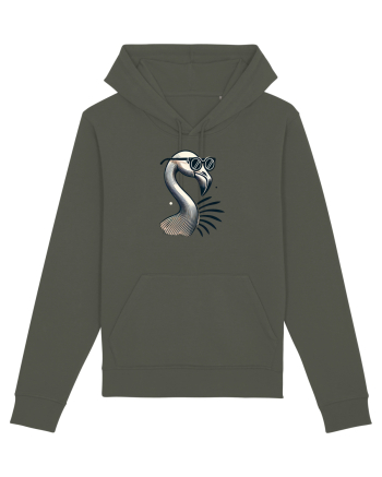 Flamingo minimalist cu ochelari Khaki