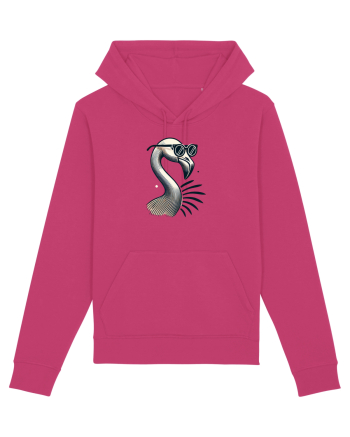 Flamingo minimalist cu ochelari Raspberry