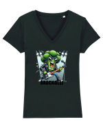 BROCKOLLI Tricou mânecă scurtă guler V Damă Evoker