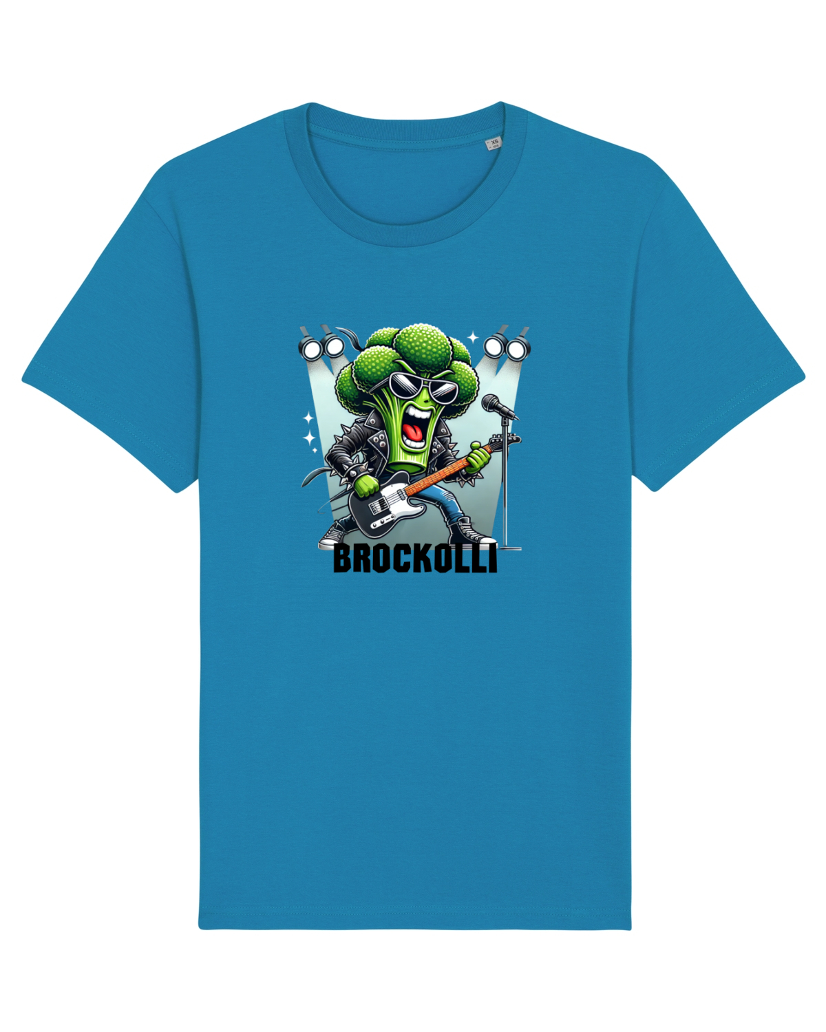 Tricou mânecă scurtă Unisex Rocker Azur