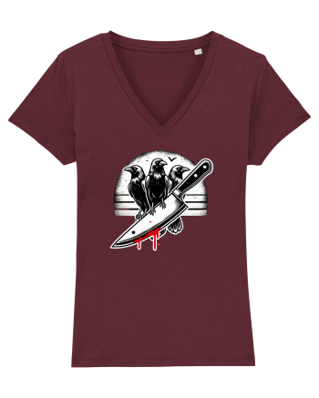 „A murder of crows” Burgundy