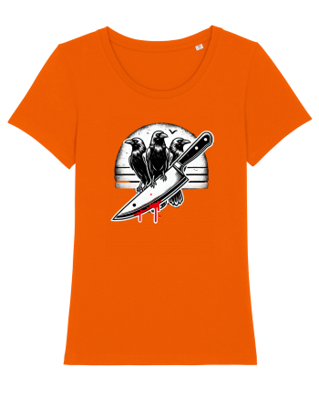 „A murder of crows” Bright Orange