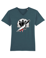 „A murder of crows” Tricou mânecă scurtă guler V Bărbat Presenter