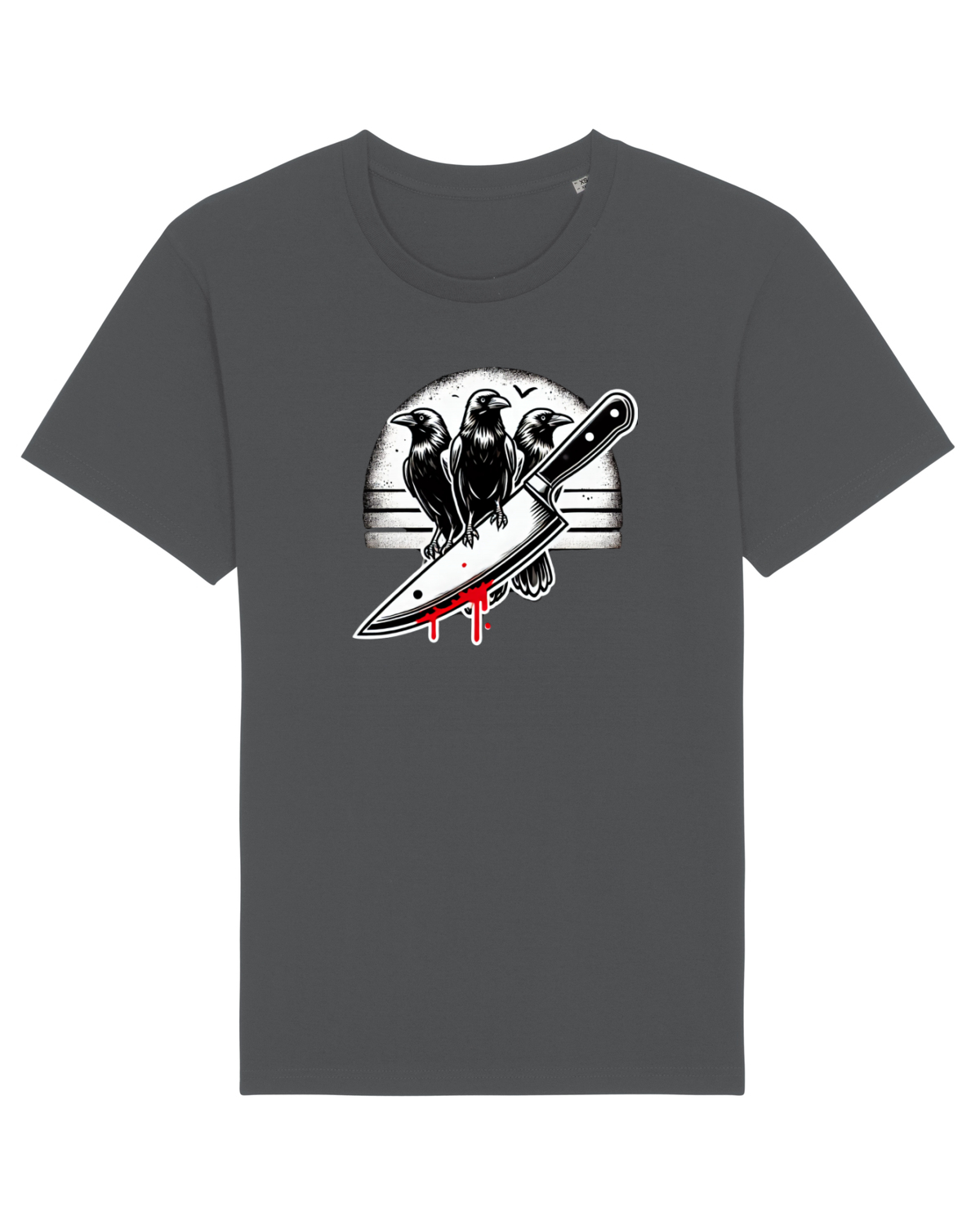 Tricou mânecă scurtă Unisex Rocker Anthracite