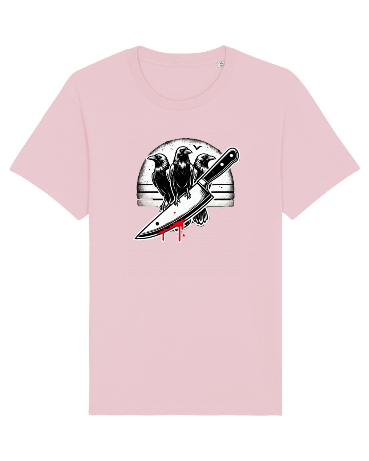 Tricou mânecă scurtă Unisex Rocker Cotton Pink