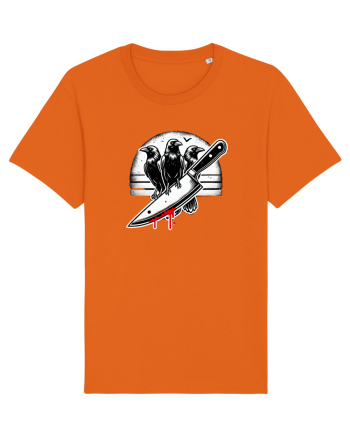 „A murder of crows” Bright Orange