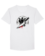 „A murder of crows” Tricou mânecă scurtă guler larg Bărbat Skater