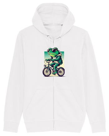 Riding frog White