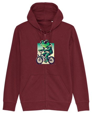 Riding frog Burgundy