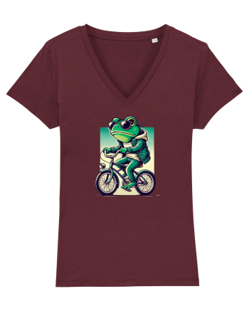 Riding frog Burgundy