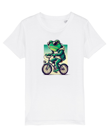 Riding frog White