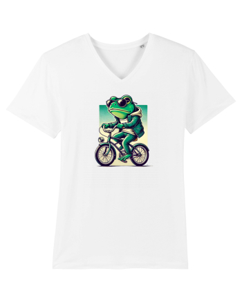 Riding frog White