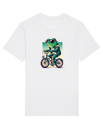 Riding frog White