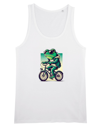Riding frog White