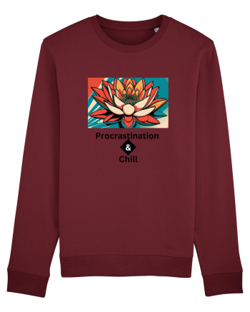 „Procrastination & Chill” Burgundy