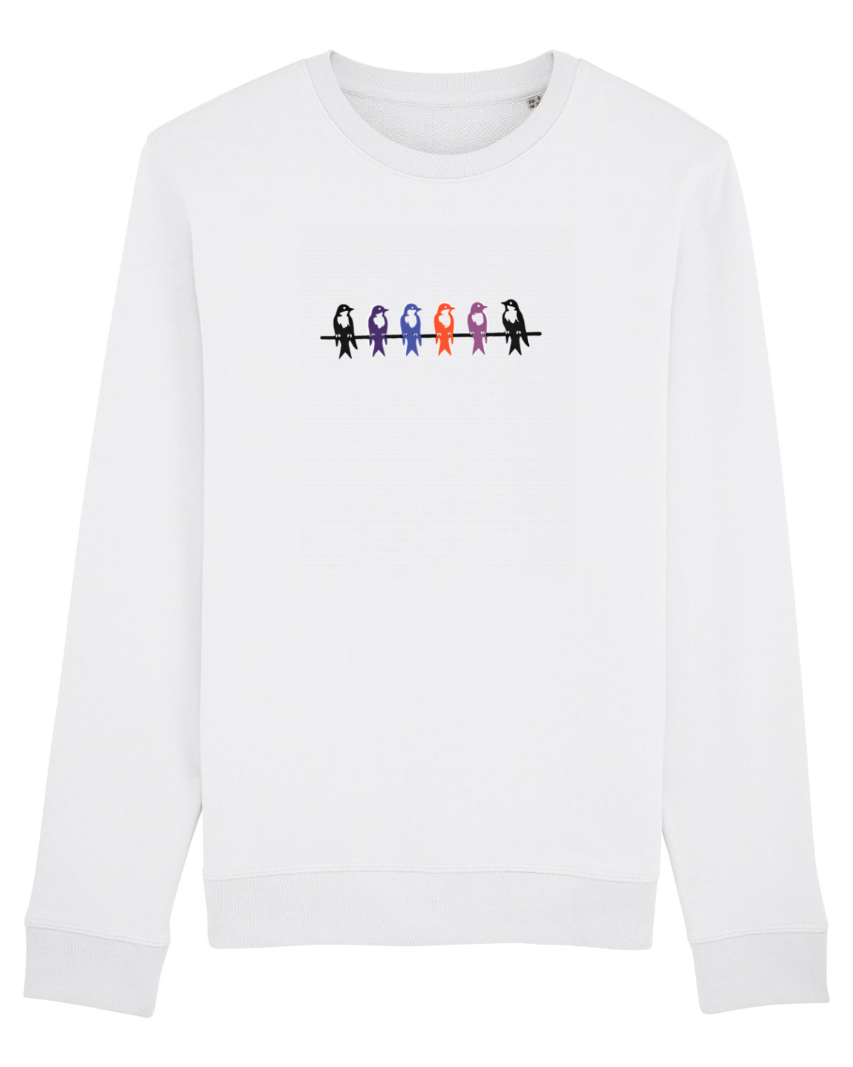 Bluză mânecă lungă Unisex Rise White