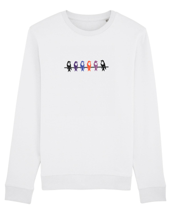 Birds perched Bluză mânecă lungă Unisex Rise