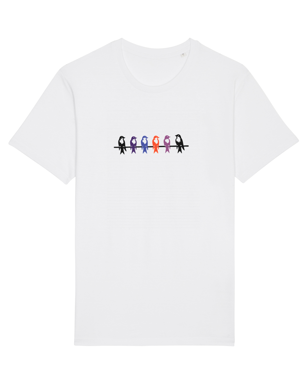 Tricou mânecă scurtă Unisex Rocker White