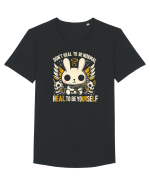 Heal to be yourself Tricou mânecă scurtă guler larg Bărbat Skater