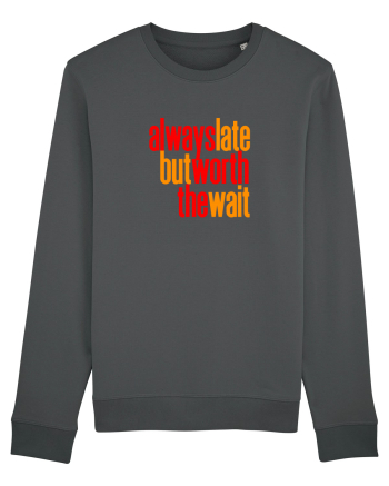 Always late, but worth the wait - Intarzii mereu, dar merit asteptarea Bluză mânecă lungă Unisex Rise