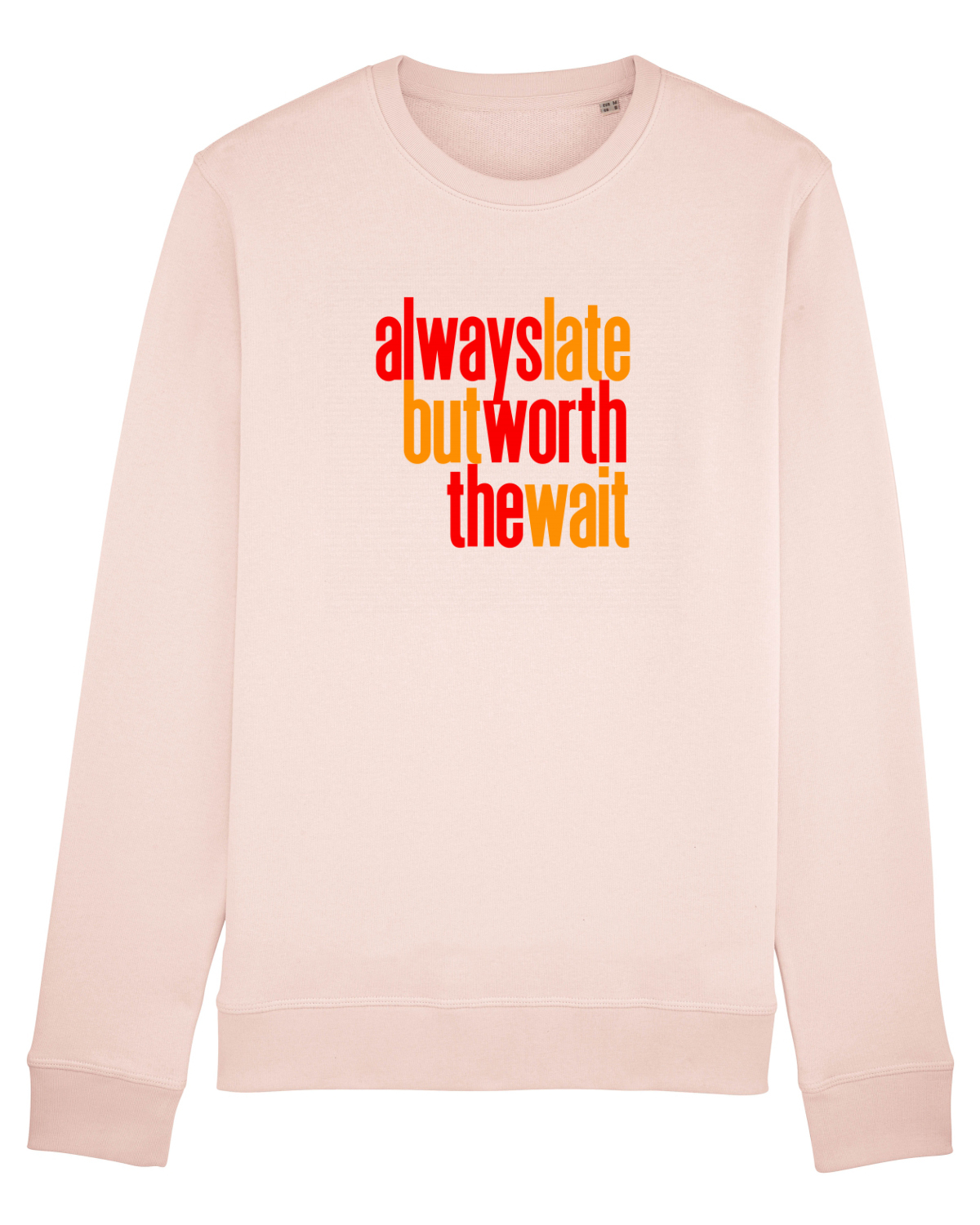 Bluză mânecă lungă Unisex Rise Candy Pink