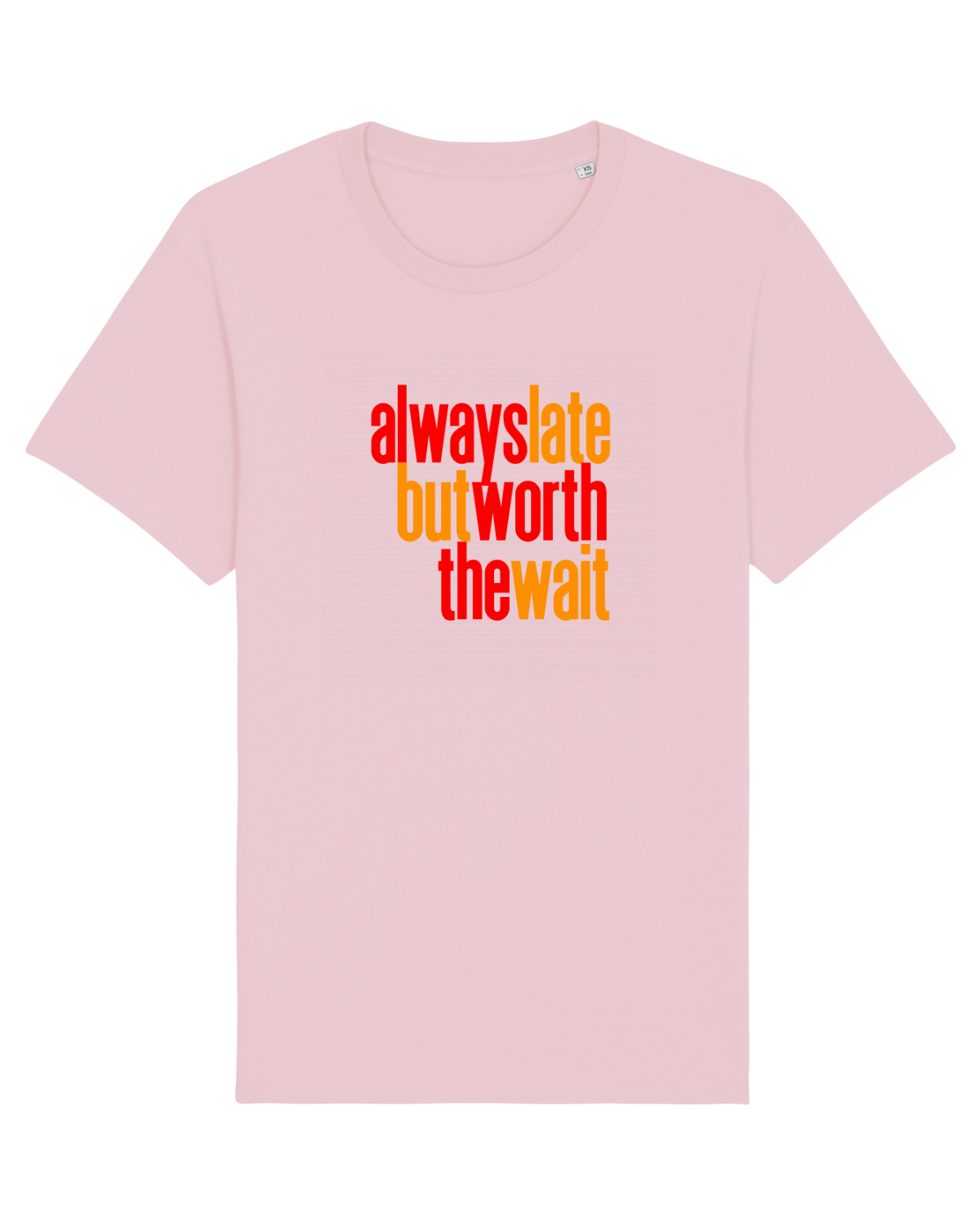 Tricou mânecă scurtă Unisex Rocker Cotton Pink