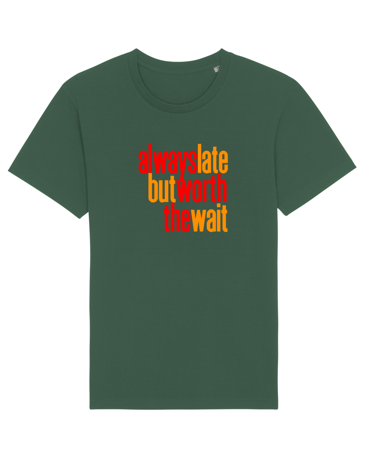 Tricou mânecă scurtă Unisex Rocker Bottle Green