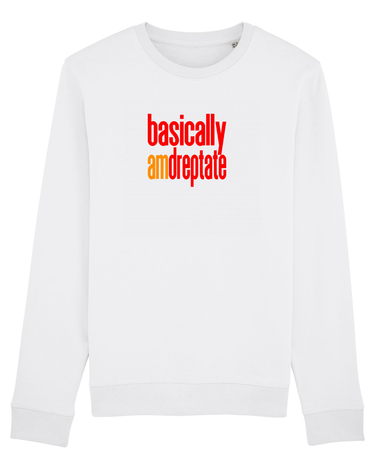 Bluză mânecă lungă Unisex Rise White
