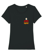 PERFECTLY IMPERFECT 3b- PERFECT (A) ASA CUM SUNT  Tricou mânecă scurtă guler larg fitted Damă Expresser