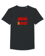 POLITICALLY  inCORRECT Tricou mânecă scurtă guler larg Bărbat Skater