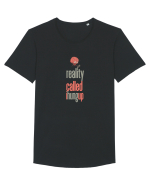 REALITY CALLED, I HUNG UP -  A SUNAT REALITATEA... I-AM INCHIS Tricou mânecă scurtă guler larg Bărbat Skater