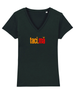 TACI, MA! Tricou mânecă scurtă guler V Damă Evoker
