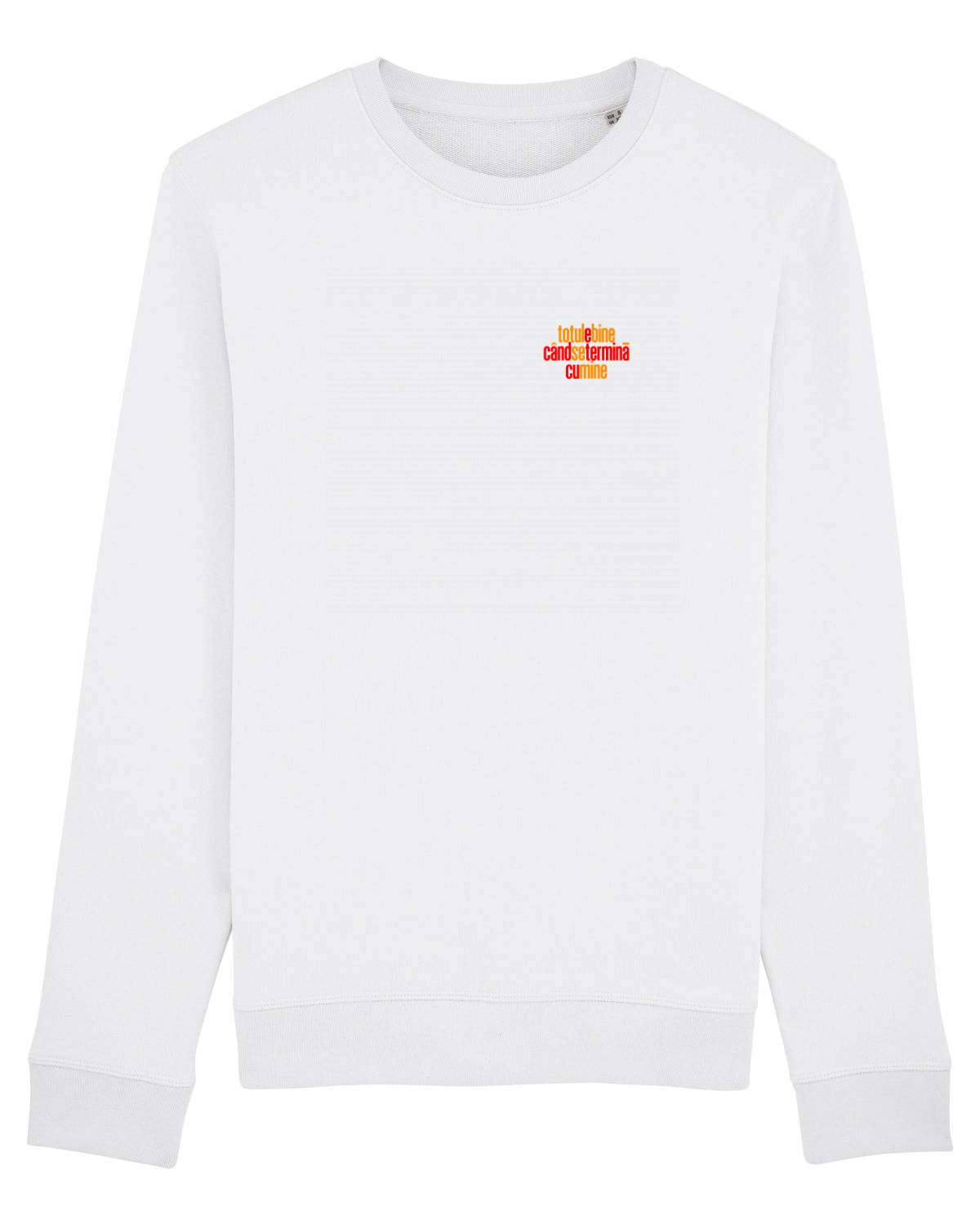 Bluză mânecă lungă Unisex Rise White