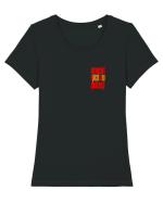 UNEORI E PACAT SA NU PACATUIESTI 2 Tricou mânecă scurtă guler larg fitted Damă Expresser