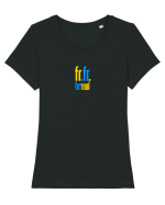 FR FR - FOR REAL - PE BUNE Tricou mânecă scurtă guler larg fitted Damă Expresser